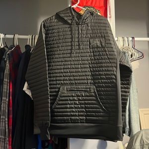 Large black grunt style hoodie